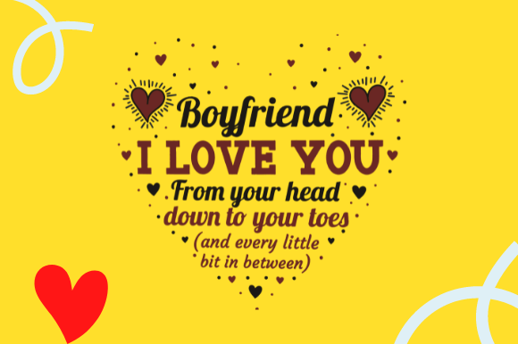 BOYFRIEND I LOVE YOU FUNNY VALENTINES Graphics for Crafts