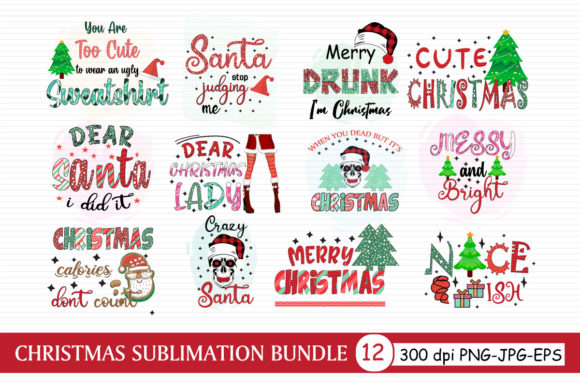 Christmas Funny Sublimation Bundle Graphics and Crafts Review