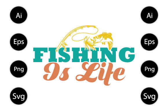 Fishing is Life, Funny T Shirt: A Graphics Review for Crafts