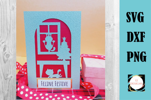 Funny Christmas Card for Cat Lover Graphics and Crafts