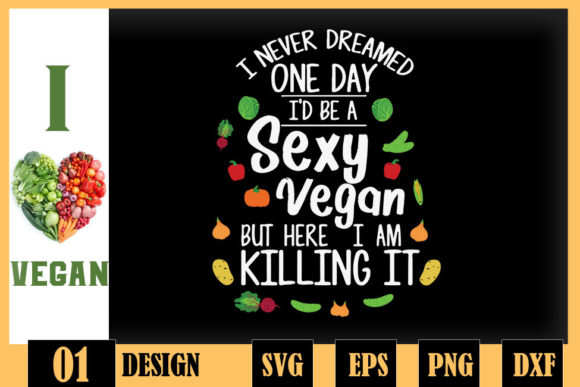 Funny Sexy Vegan Herbivore Graphics for Crafts