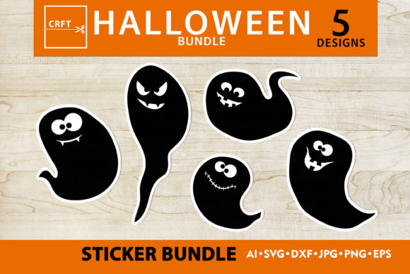 Halloweens Bundle Ghosts Sublimation SVG Graphics and Crafts